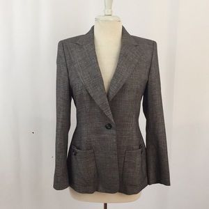 Gorgeous Brown Plaid Escada Blazer